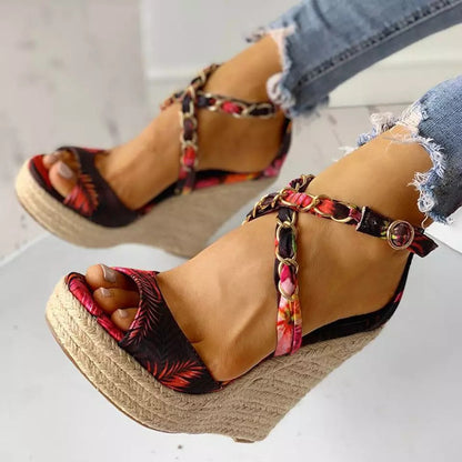Wedge Heel Women's Shoes Sandals Summer
