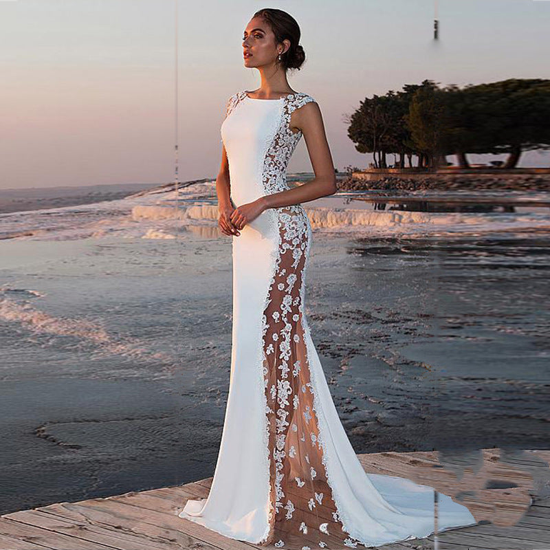 Elegant Fishtail Maxi Party Dress