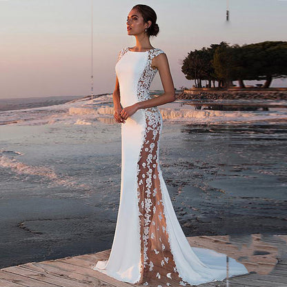 Elegant Fishtail Maxi Party Dress