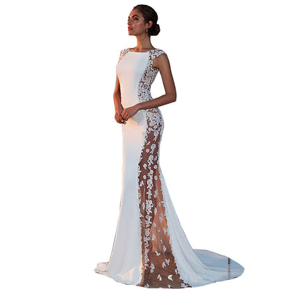 Elegant Fishtail Maxi Party Dress