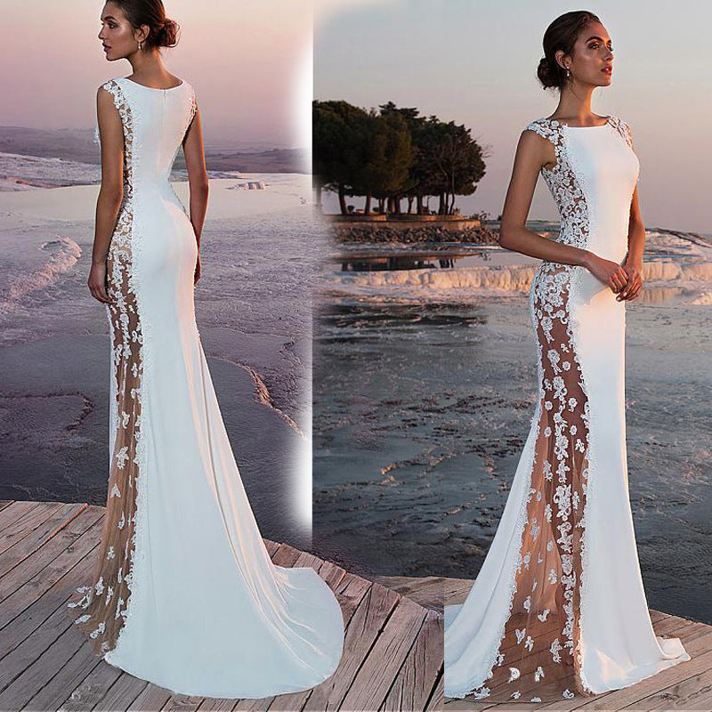Elegant Fishtail Maxi Party Dress