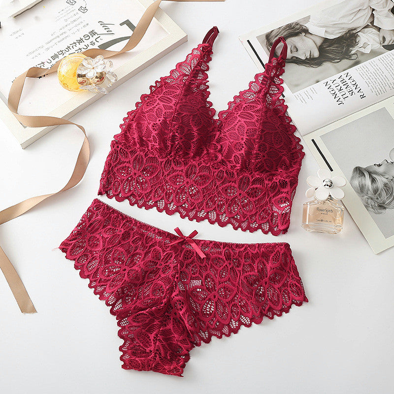 Women’s Lace Seamless Bra Set