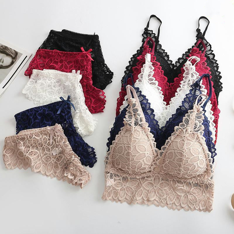 Women’s Lace Seamless Bra Set