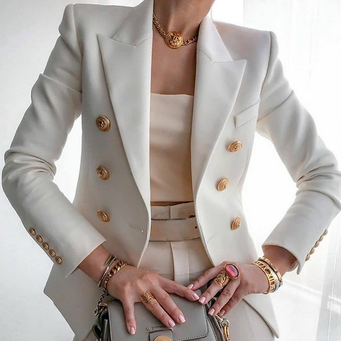 Casual Solid Color Short Jacket