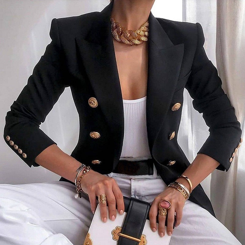 Casual Solid Color Short Jacket