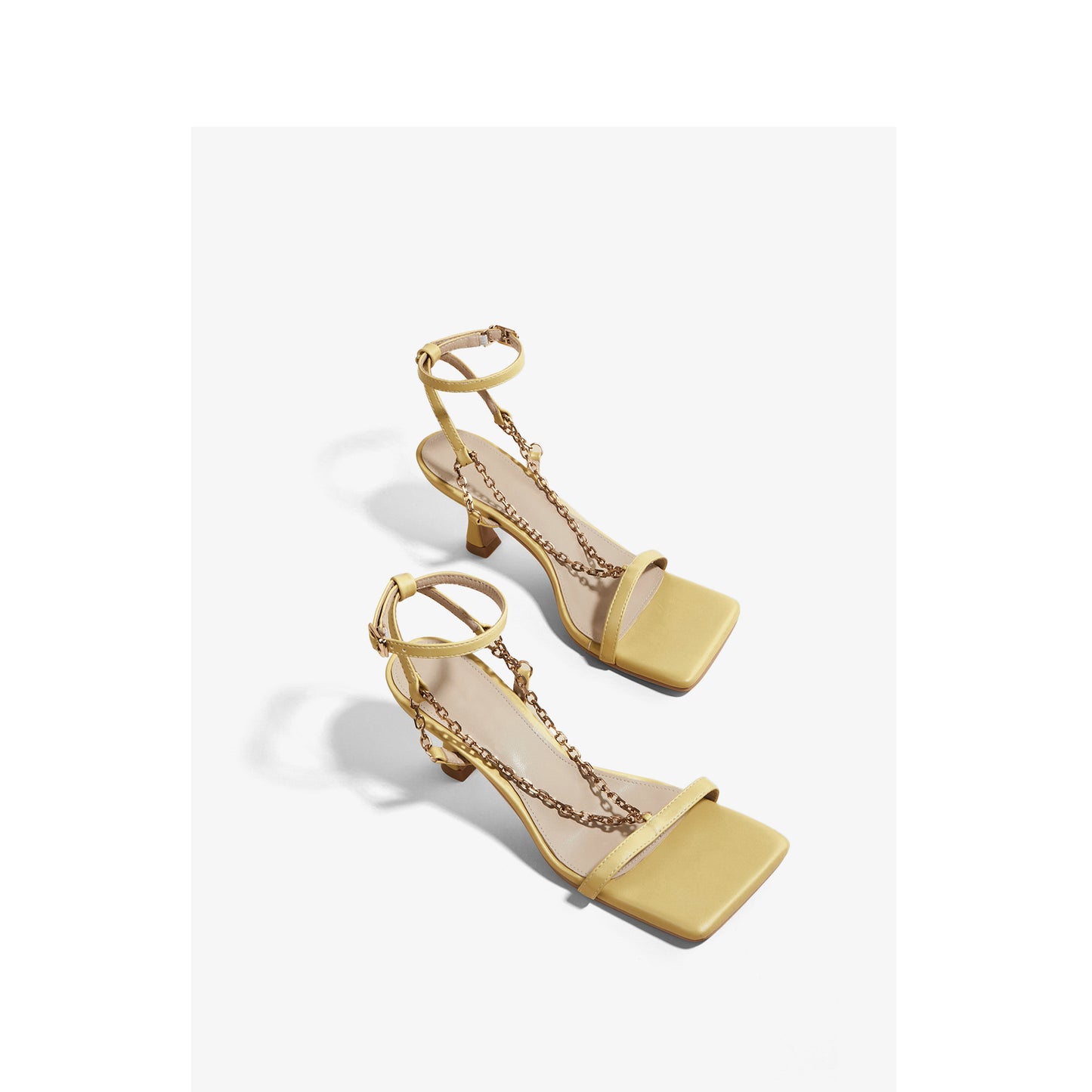 Square Toe Chain Sandals