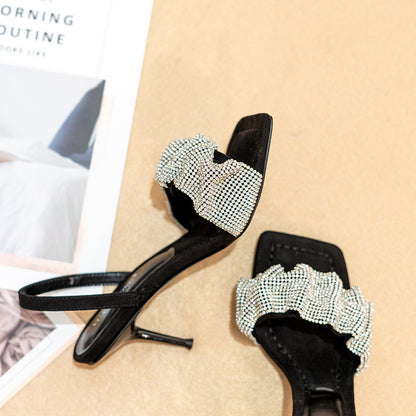 Rhinestone Stiletto High Heels