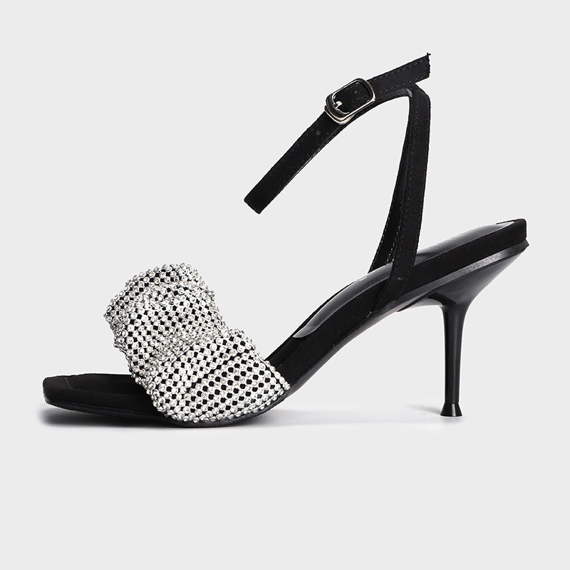 Rhinestone Stiletto High Heels