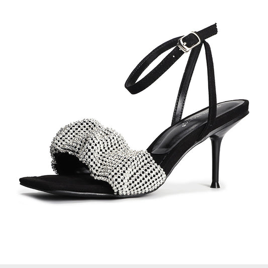 Rhinestone Stiletto High Heels