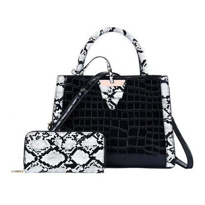 Single Shoulder Pattern Two-Piece Handbag Shoulder Bag