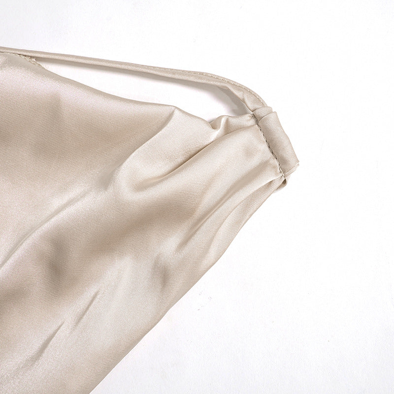One-Shoulder Backless Mini Dress