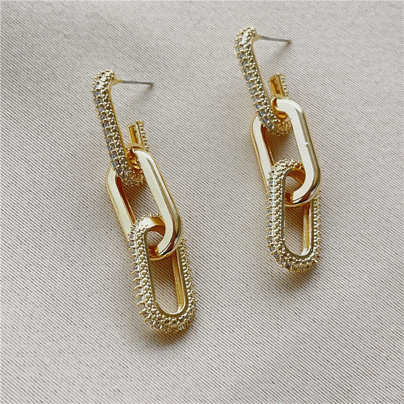 Women's Craft Micro Rhinestone Earrings