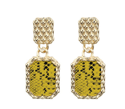 Snake Earrings Geometric Earrings