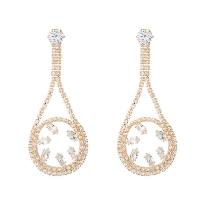Geometric Rhinestone Earrings