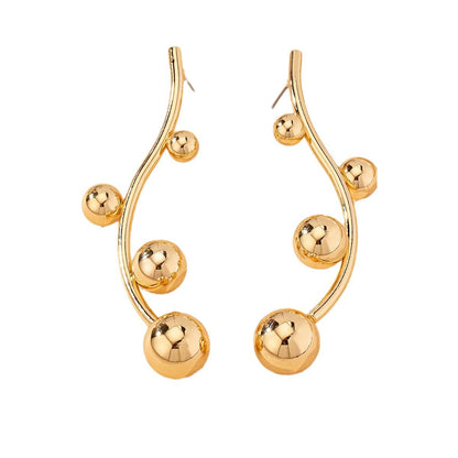 Fashion Popular Size Ball Stud Earrings
