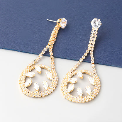 Geometric Rhinestone Earrings