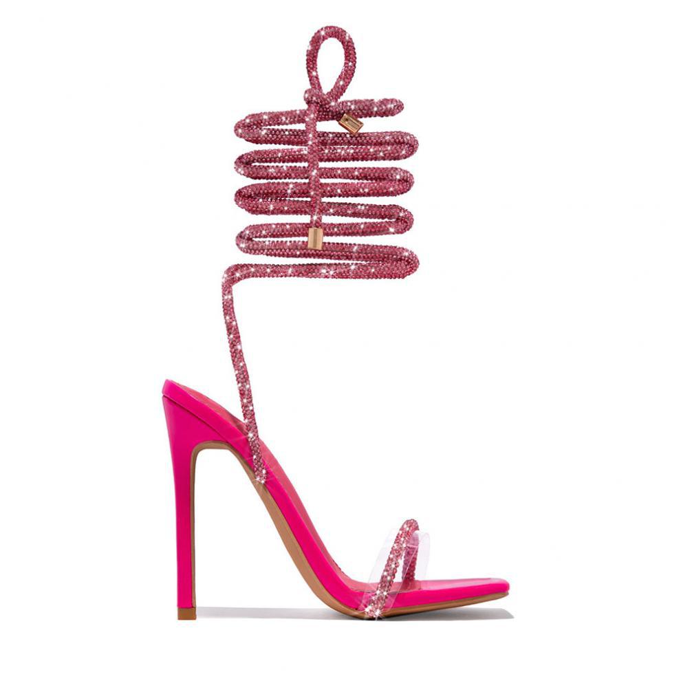 Square Toe Strappy Heel Sandals