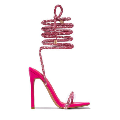 Square Toe Strappy Heel Sandals
