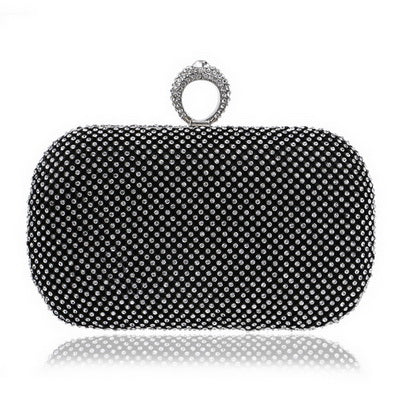 Diamond-Studded Evening Clutch Bag