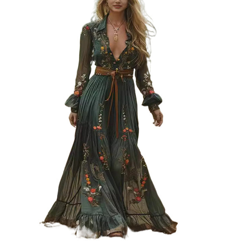 Floral Button-Up Dress