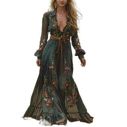 Floral Button-Up Dress