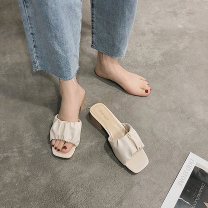 Square Head High Heels