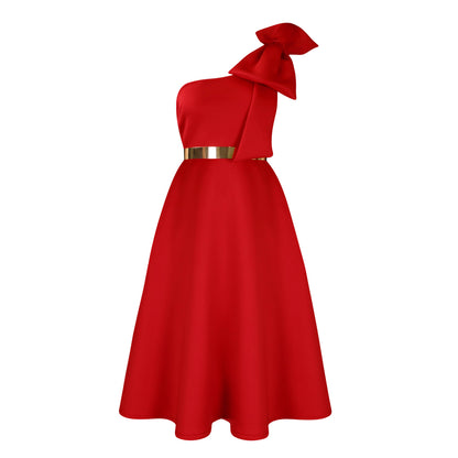 Solid-Color Sexy Evening Gown For Women