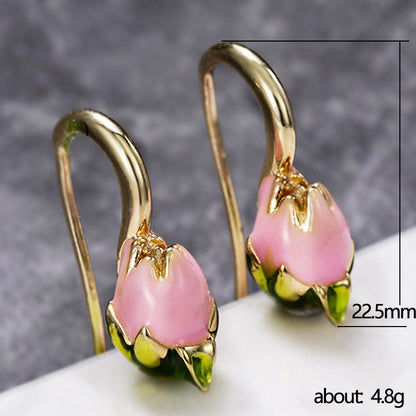 French Vintage Tulip Earrings
