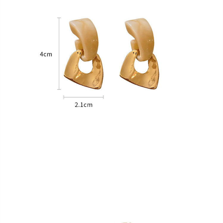 Korean Style Geometric Earrings