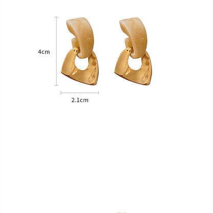 Korean Style Geometric Earrings