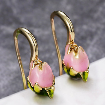 French Vintage Tulip Earrings