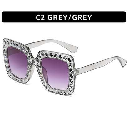Rhinestone Square Sunglasses