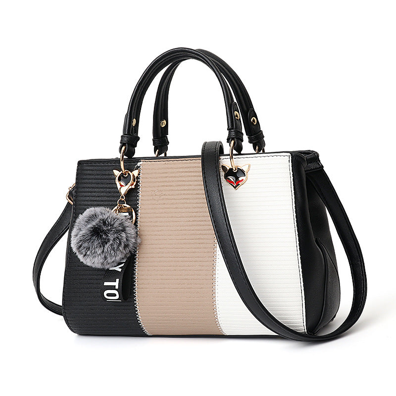 Patchwork Hairball Tote Bag