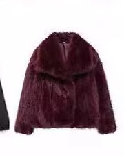 Warm Thicken Fluffy Lapel Jacket Outwear