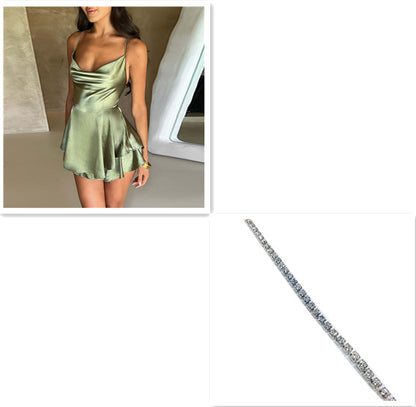 Sexy Suspender Skirt For Women Elegant Slim Strap