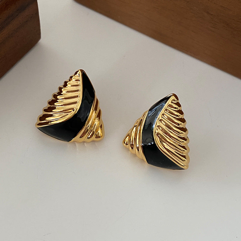 Geometric Triangle Earrings
