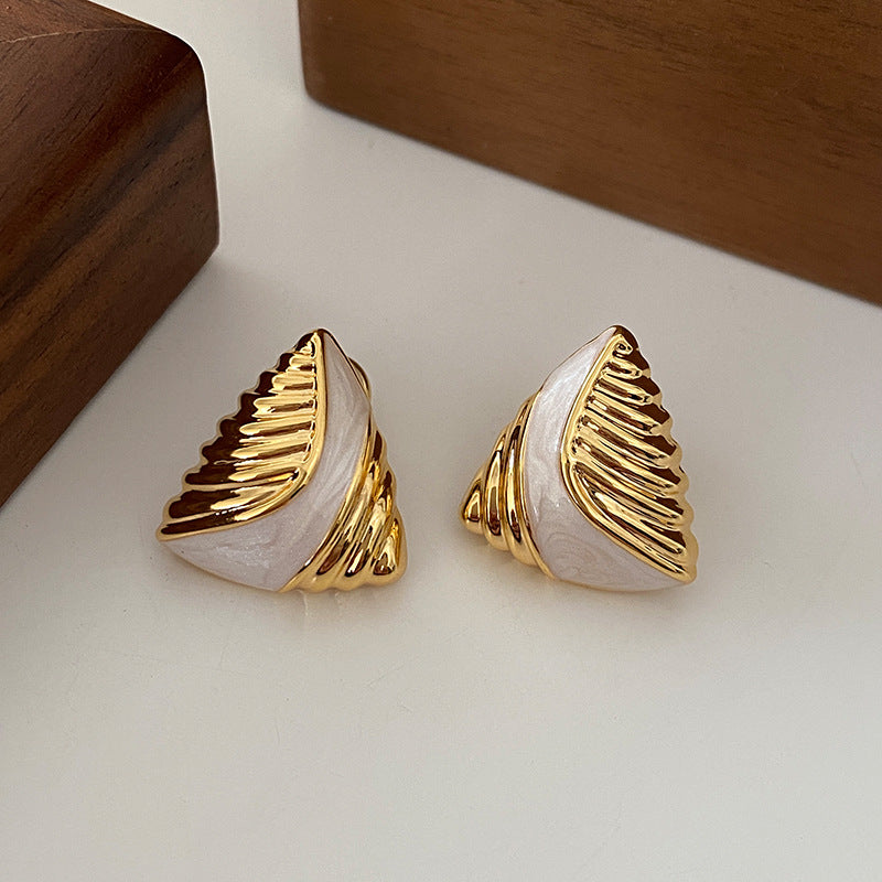 Geometric Triangle Earrings
