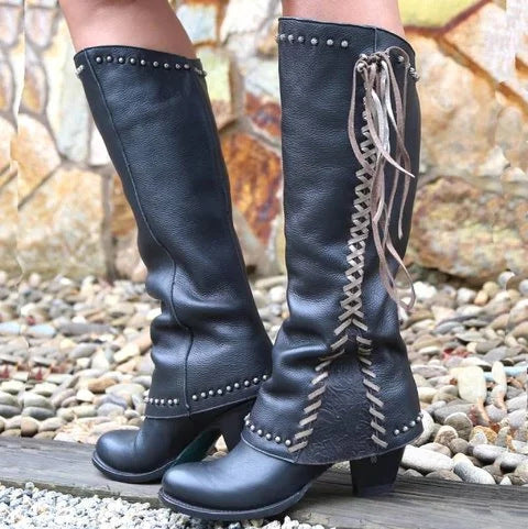 Autumn And Winter New Leather Boots