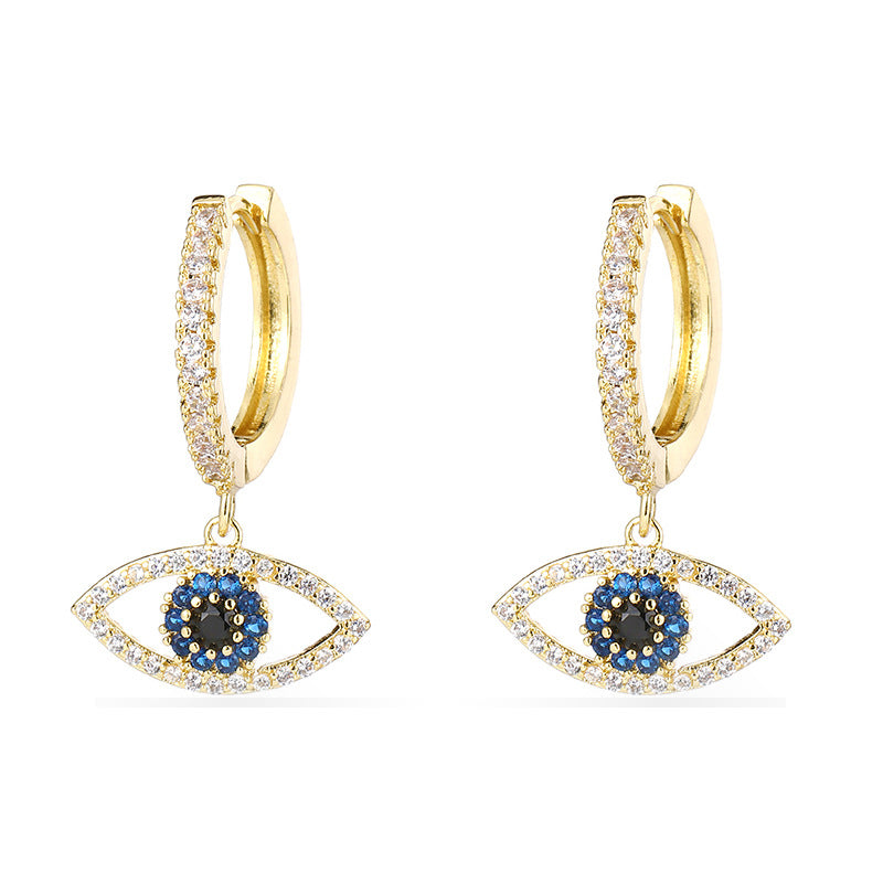 Blue Zircon Earrings