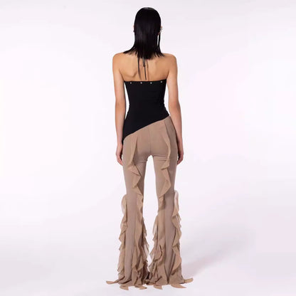 Slim Fit Micro Flared Pants