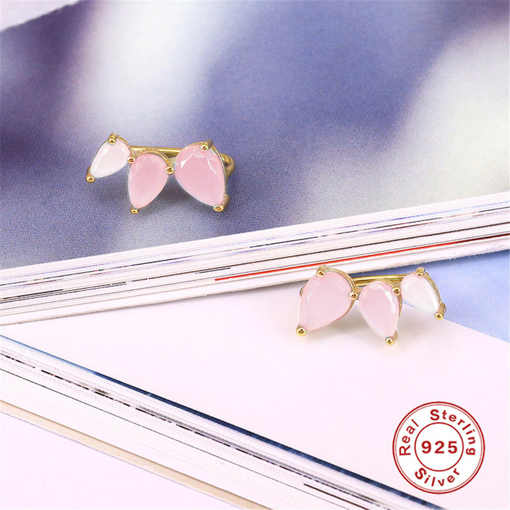 Water Drop Flower Stud