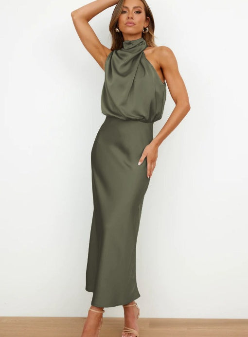 Summer Sleeveless Dress Ins Fashion Elegant Evening Party