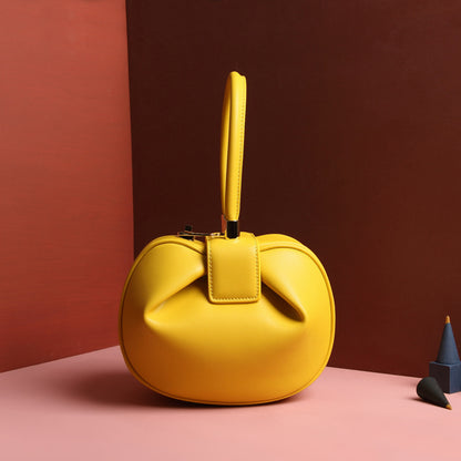 Leather Dumpling Handbag
