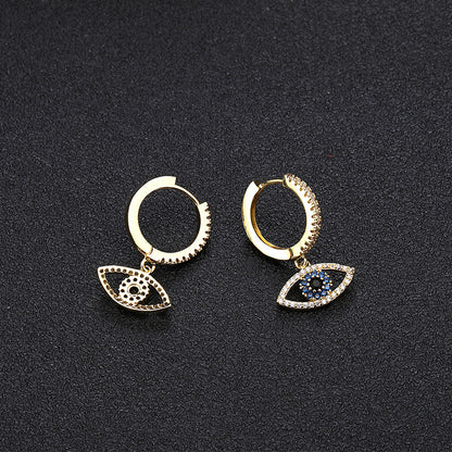 Blue Zircon Earrings
