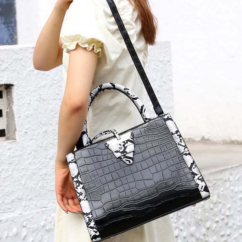 Single Shoulder Pattern Two-Piece Handbag Shoulder Bag
