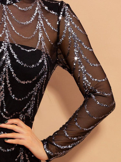 Sequins Women Maxi Dresses