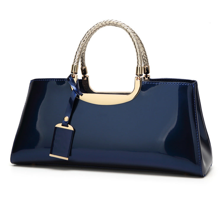 Patent Leather Fashion Handbag