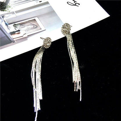 Crystal Tassel Earrings