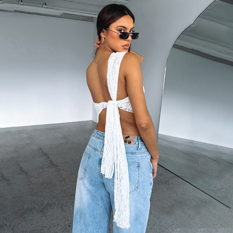 Neck Vest Streetwear Womens Clothes