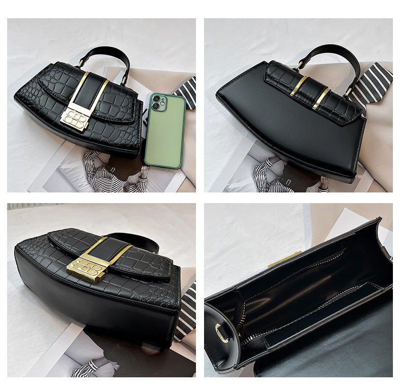 Stone Pattern Messenger Bag